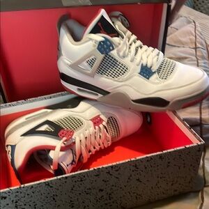 Jordan Sneakers White and Blue